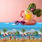 3 Pack Summer Beach Plastic Tablecloth Party Decorations, Disposable Aloha Luau Hawaiian Tablecloth, Flamingo Surfboard Table Cover for Summer Beach Pool Hawaiian Theme Party Decorations, 54 x 108Inch